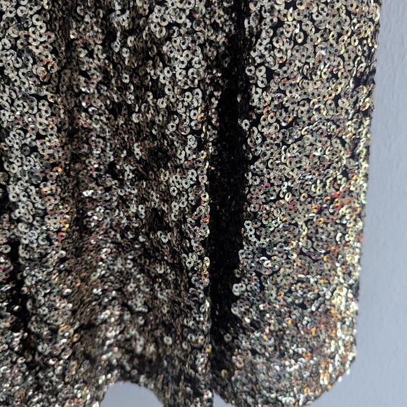 Guess Black and Gold Sparkle Mini Dress - Picture 3 of 16